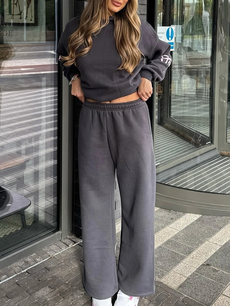 Sofie, Tracksuit, Strikdetails, Oversized, Dames, Comfortabel, Verenabrussels